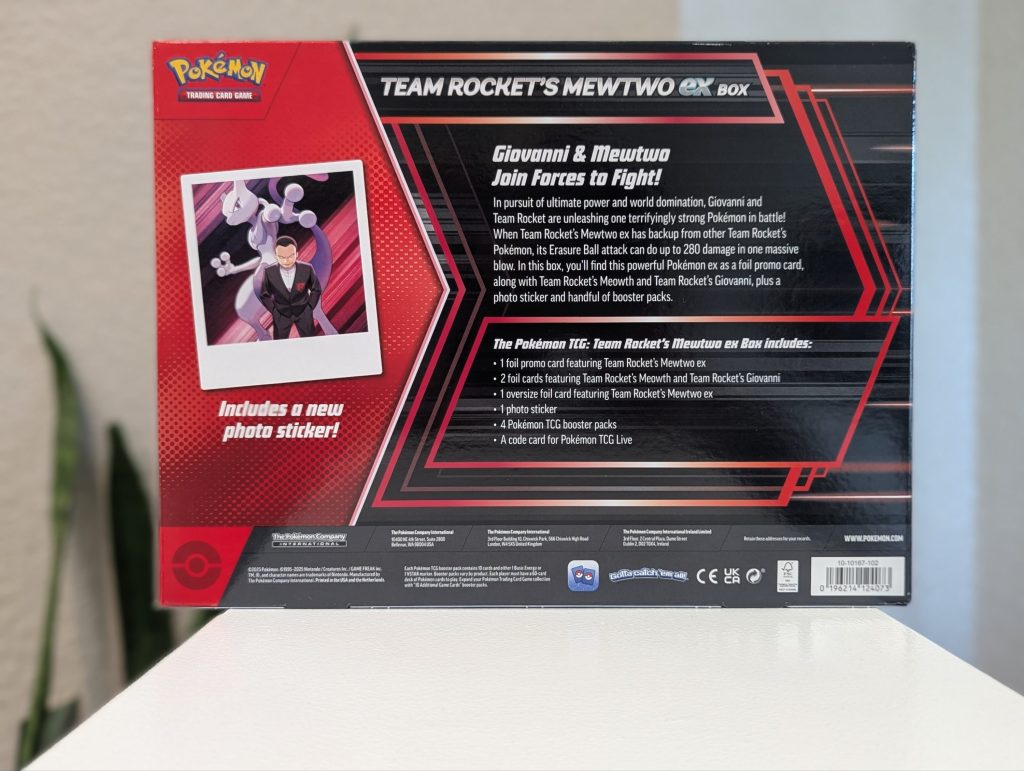 Team Rocket’s Mewtwo ex Box 